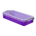 Really Useful Boxes - Boîte à crayons de 0,55 l, couleurs variées-Dimensions (po) : 1 9/16 haut. x 3 15/16 lar.g x 8 5/8 prof.