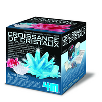 4M - Croissance de cristaux - bilingue-Remplissez simplement le récipient avec de l'eau, versez le composé de base et la poudre d'ensemencement, puis regardez votre cristal grandir dans les 4 à 7 prochains jours.