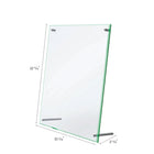 Deflecto - Porte-affiche à bord biseauté  - 8 1/2 po x 11 po - bordure teintée verte-Insérez solidement l’affiche entre deux panneaux en plastique