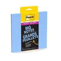 Post-it - Feuillets Super Collants, Grand bloc - 8 x 8 po - 1 bloc - 30 Feuilles - Denim bleu-Les Feuillets super collants Post-it collent et recollent pour que vos idées ne passent pas inaperçues