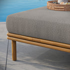 Modway - Wren Terrasse extérieure Bois de teck Ottoman in Bois flotté naturel-Résistant aux intempéries
