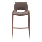 Zuo - Desi Tabouret de bar - Brun/Noyer - Ensemble de 2-Rembourrage moelleux et confortable
