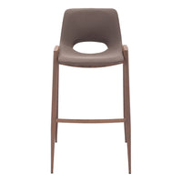 Zuo - Desi Tabouret de bar - Brun/Noyer - Ensemble de 2-Rembourrage moelleux et confortable
