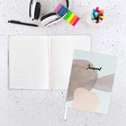 Hilroy - Journal Tons taupe abstraits - 6 po x 8 po - 96 Feuilles-Papier 80 g/m2