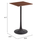 Zuo - Valleta Table de bar - Brun-6