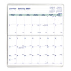 Blueline - 2027-2028 agenda de poche mensuel 24 mois avec reliure piqûre à cheval – 6 1/2 po x 3 1/2 po – couleurs assorties – bilingue-Espaces pour notes