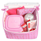 Fit + Fresh - Sac à lunch boucle luna - impression à la planche rose tendre-Dimensions : 8,25 x 5,5 x 7,5 po