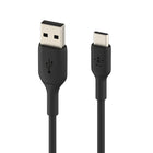 Belkin - Câble USB-A vers USB-C - 1 m - Noir -UNE DURABILITÉ SUPÉRIEURE : Le câble Belkin BoostCharge a été testé pour résister à plus de 8 000 plis, et est plus durable qu'un câble USB-C classique.