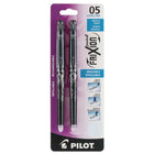 Pilot - Stylos à encre gel effaçable FriXion Point - 0,5 mm - noir - paquet de 2  -Pointe de 0,5 mm