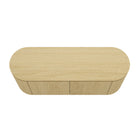 Manhattan Comfort - Olivia 60 po Buffet Moderne - Chêne Naturel-Garantie limitée du fabricant de 30 jours