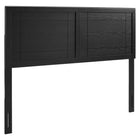 Modway - Archie Bois Tête de lit Queen, Noir-Tête de lit en bois reine