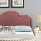 Modway - Belinda Performance Velvet Tête de lit King/King de Californie, Rose poussiéreuse-Performance Velvet