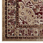 Modway - Grania Turc floral vintage orné Tapis de 5 pi l x 8 pi L - Bourgogne et Tan-Résistant aux taches / Facile à nettoyer