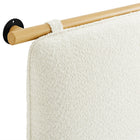 Modway - Anela Fixé au mur Chenille recouverte Tête de lit King Size, Crème naturelle-7