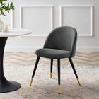 Modway - Cordial Chaises de salle à manger Ensemble de 2 - Gris-Capsules de pied non marquées