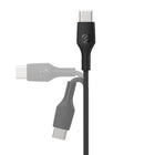 Scosche - câble de recharge USB-C à USB-C 4 pi - noir-Recharge rapide USB-C power delivery 60 watts - supporte une sortie de jusqu’à 60 watts / 3 a pour la recharge rapide de vos téléphones intelligents, tablettes, ordinateurs portables, chargeurs portables et autres appareils compatibles USB-C