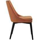 Modway - Viscount Tissu Fauteuil d’appoint de salle à manger Ensemble de 2 - Orange-Rembourrage en tissu polyester