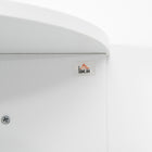 HOMCOM - Armoire à pharmacie murale avec miroir - blanc-Dimensions totales : 26 po l x 6,75 po P x 24,75 po H (66 x 17 x 63 cm)   