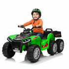 KIDS ON WHEELZ - Tracteur tout-terrain 24 V à 6 roues pour enfants avec télécommande - Vert-Télécommande parentale 2,4 GHz pour plus de sécurité
