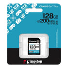 Kingston - 128 Go Canvas Go! Plus Carte mémoire SD-Classe de vitesse U3 et V30