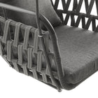 Modway - Kaliah Terrasse extérieure Aluminium Chaise à balançoire in Charbon de bois-8