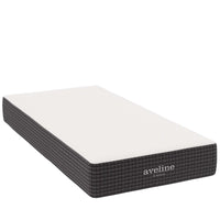 Modway - Aveline 10 po Matelas simple-Mousse à mémoire de forme infusée au gel de 3 po
