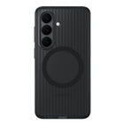 Samsung - Coque magnétique renforcée noire pour Galaxy S26-Ses bords surélevés protègent l'écran et l'appareil photo, tandis que ses côtés rainurés améliorent la prise en main. Une couche intérieure rembourrée offre un confort d'utilisation optimal