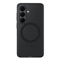 Samsung - Coque magnétique renforcée noire pour Galaxy S26-Ses bords surélevés protègent l'écran et l'appareil photo, tandis que ses côtés rainurés améliorent la prise en main. Une couche intérieure rembourrée offre un confort d'utilisation optimal