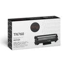 Premium Tone - Toner compatible Brother TN760 - Haut rendement - Noir-Fabricant : Nu-Tone Brand 