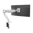 ShoppingAll - Support de moniteur simple robuste pour écrans de 13 à 35 po - Blanc-Prend en charge le réglage de la hauteur de 7,3 po à 20,1 po, l'inclinaison à 175 degrés, le pivotement à 180 degrés et la rotation à 360 degrés