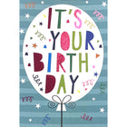 Mill Brook Studio - Cartes de souhaits Fête avec enveloppes – 5-3/8 po x 7-3/4 po – Enfant : ballon confettis – paquet de 18-Cartes de souhaits qualité boutique