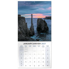 Mead - Calendrier décoratif Paysages canadiens 2027, 12 po x 12 po, bilingue-Les grilles mensuelles offrent amplement d’espace pour écrire des rappels