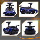 Qaba - Voiture électrique Maserati GT2 sous licence 6V - bleu-Doté de roues silencieuses et résistantes à l’usure pour des trajets doux et silencieux 