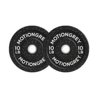 MotionGrey - Disques de musculation premium - Ensemble de disques olympiques pour entraînement de force - 10 lb - Noir - Lot de 2-Plaques avec revêtement en caoutchouc durable : Revêtement épais qui réduit le bruit, protège le sol et assure une durabilité à long terme