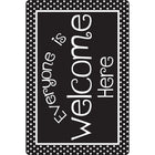 Ashley Productions - Smart Poly Tapis de souris pour ordinateur - 8" x 10" - Tout le monde est le bienvenu ici - Points NB - Paquet de 6-Transformez votre bureau en un lieu d'encouragement et de productivité - commandez votre tapis de souris avec des citations positives dès aujourd'hui!