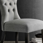 Modway - Silhouette Restauration Fauteuil d’appoint - Gris clair-Sept boutons placés au centre
