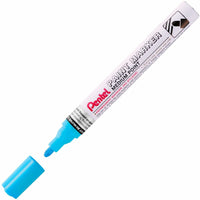 Pentel - Marqueur de peinture - Pointe moyenne - Pointe ogive - Encre bleu ciel-Séchage rapide