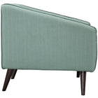 Modway - Slide Tissu rembourré Fauteuil - Laguna-Pattes tachées de noyer foncé