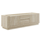 Modway - Hollis 59 po Travertin Meuble TV, Travertin-Meuble TV 59 pouces