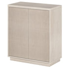 Hudson&Canal - Meuble d'appoint Alston 28 po de largeur - Blanc aulne-La capacité de poids supérieure est de 45 lb, l'étagère du milieu peut supporter 25 lb, tandis que l'étagère inférieure peut supporter 35 lb