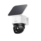 eufy Security - SoloCam S340 caméra de sécurité solaire, caméra extérieure sans fil, Blanc-Alimentation solaire permanente : Facile à installer, la caméra de sécurité reste alimentée par un panneau solaire amovible, pour une tranquillité d'esprit en tout temps