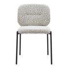 Zuo - Plat Chaise de salle à manger - Gris - Ensemble de 2-Empilable pour un rangement pratique