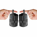Uncaged Ergonomics - Chargeur de voyage ergonomique sans cage - 4 CA - 2 USB - 1 USB-C - Noir - Paquet de 2-1 port USB-C.