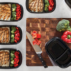Rubbermaid - Contenants divisés pour la préparation des repas TakeAlongs à emporter, 887 ml (3,7 tasses), paquet de 5-Les contenants se superposent et s’emboîtent facilement, de sorte qu’ils prennent moins de place dans vos armoires et votre réfrigérateur