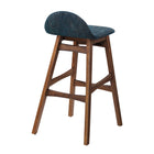 Modway - Juno Tabouret de bar - Tissu bleu marine - Ensemble de 2-Assemblée requise