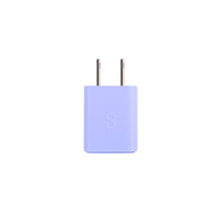 LOGiiX - Vibrance Power Mini 20W Chargeur Mural USB-C Chargeur Mural - Lavande-Le Vibrance Power Cube Mini, compact et coloré, charge les smartphones jusqu'à 3 fois plus rapidement.
