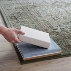 Modway - Enye Treillis floral vintage vieilli Tapis de 5 pi l x 8 pi L - Brun et bleu argenté-Fil polypropylène à deux fils