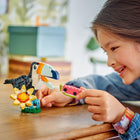 LEGO - Creator Les animaux sauvages : le toucan tropical-Chaque modèle peut être exposé dans une chambre d’enfant après le moment de jeu