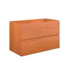 Modway - Scenic Support mural de 36" Armoire de toilette de salle de bain (lavabo non inclus) - Noyer cerisier-Armoire de toilette murale pour salle de bain