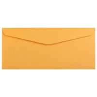 JAM Paper Enveloppes format livret à rabat commercial gommé, 4 1/8 x 9 1/2 po, brun kraft, 1000 par paquet-Brun kraft manille